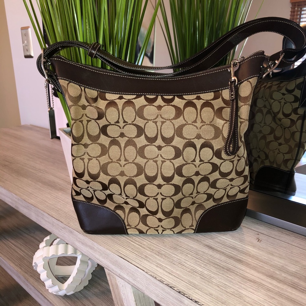 Authentic Coach Monogram purse
